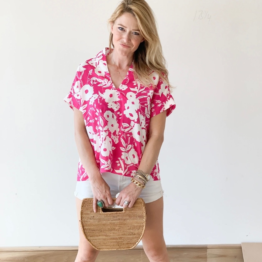 Brooke Wright tunic blouse, one size fits most.